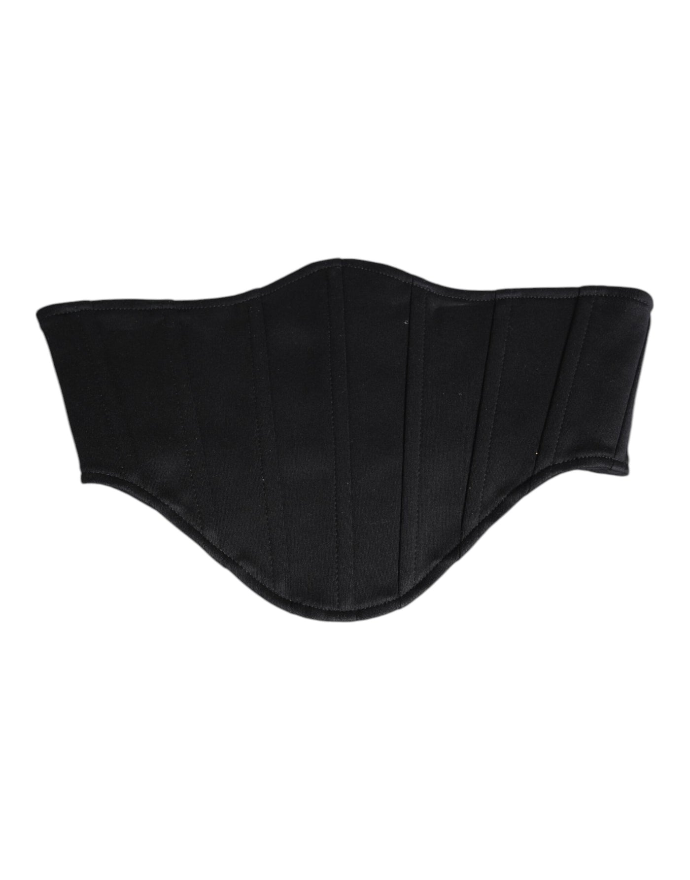 Dolce & Gabbana Schwarzer Baumwolltaille Smokinggürtel Kummerbund