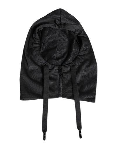 Dolce & Gabbana Schwarzer Polyester-Ganzkopf-Wickelhut
