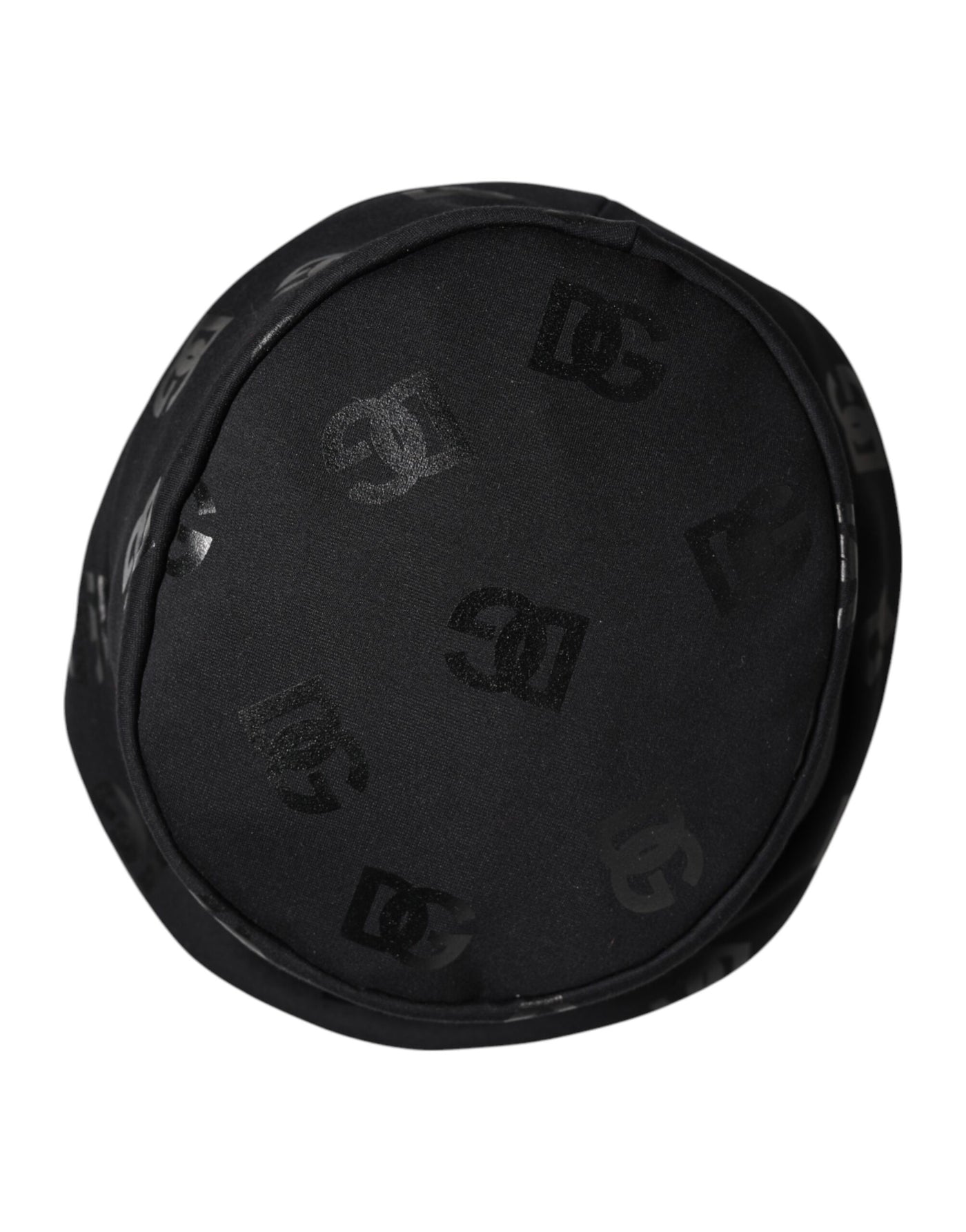 Dolce & Gabbana Schwarzer DG Monogram Polyester Jacquard Eimer Hut