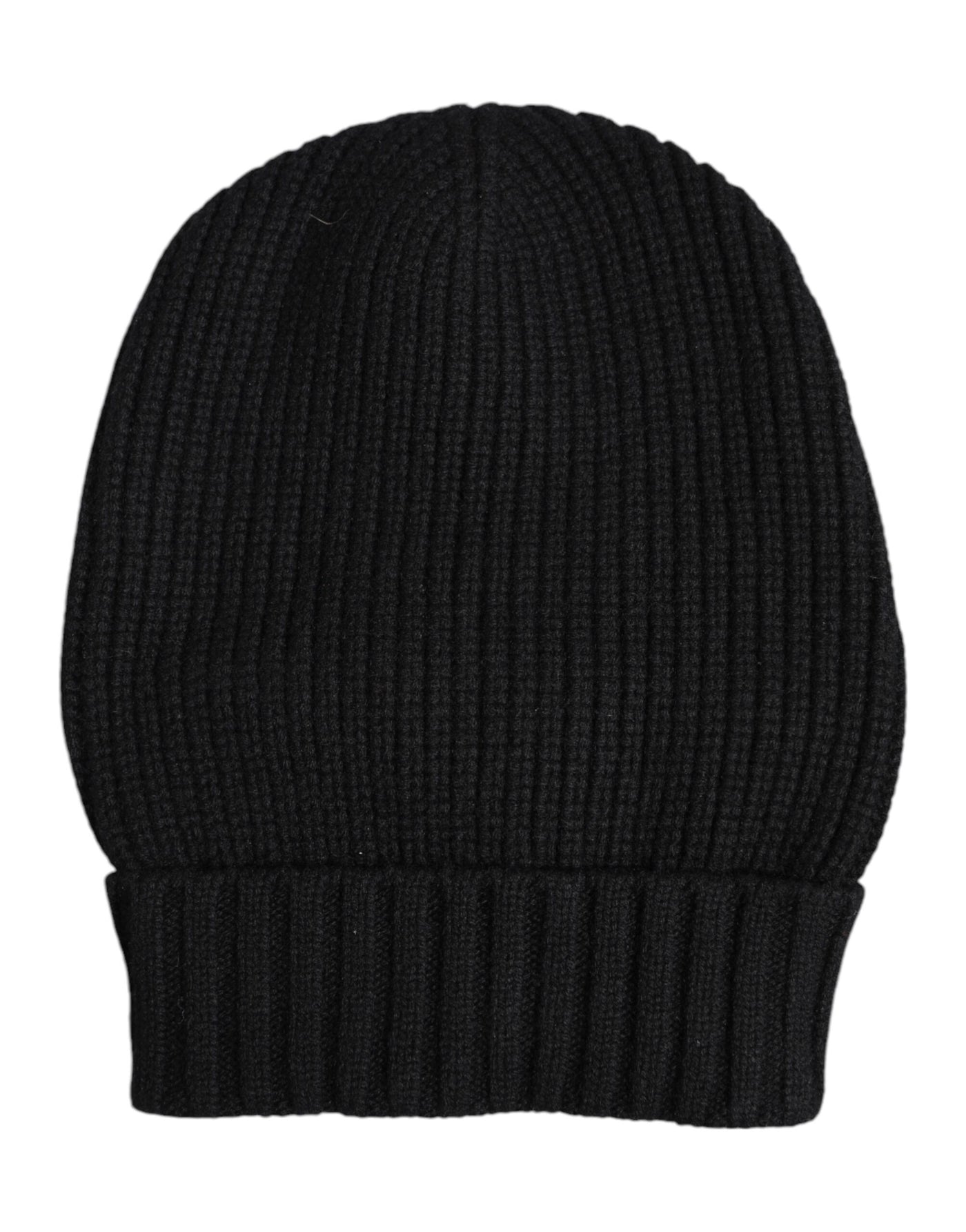 Dolce & Gabbana Schwarze Kaschmir-Strickmütze Winter Beanie