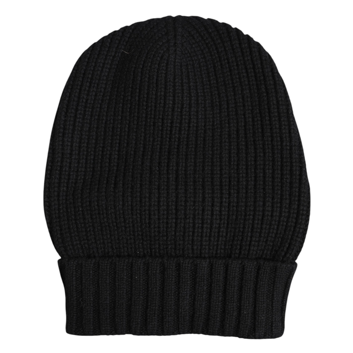 Dolce & Gabbana Schwarze Kaschmir-Strickmütze Winter Beanie