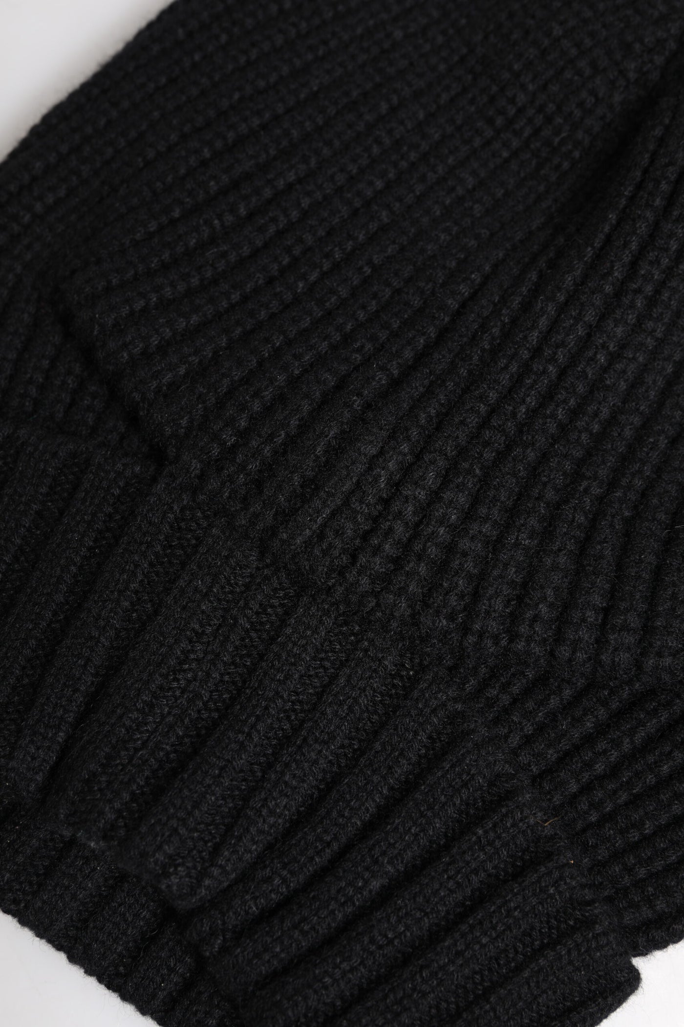 Dolce & Gabbana Schwarze Kaschmir-Strickmütze Winter Beanie