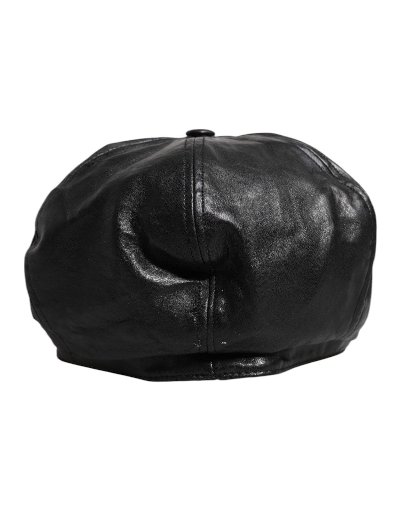 Dolce & Gabbana Schwarzes Kalb Newsboy Capello Cabbie Hut