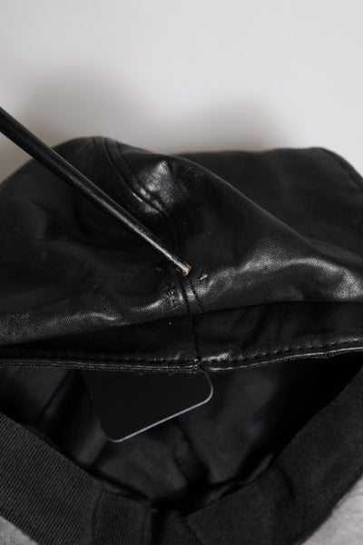 Dolce & Gabbana Schwarzes Kalb Newsboy Capello Cabbie Hut