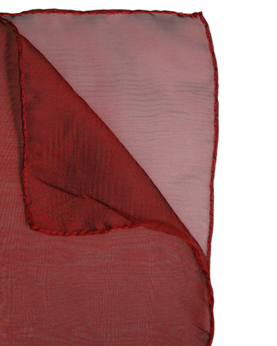 Dolce & Gabbana Roter Seidenschal Rechteck Damen Wickelschal