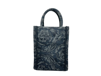Versace Athena Barocco Mini Top Handle Tote Crossbody Bag Schwarz