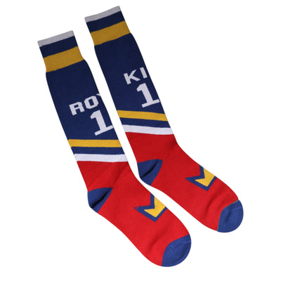 Dolce & Gabbana Multicolor Cotton Stretch Over Calf Socken