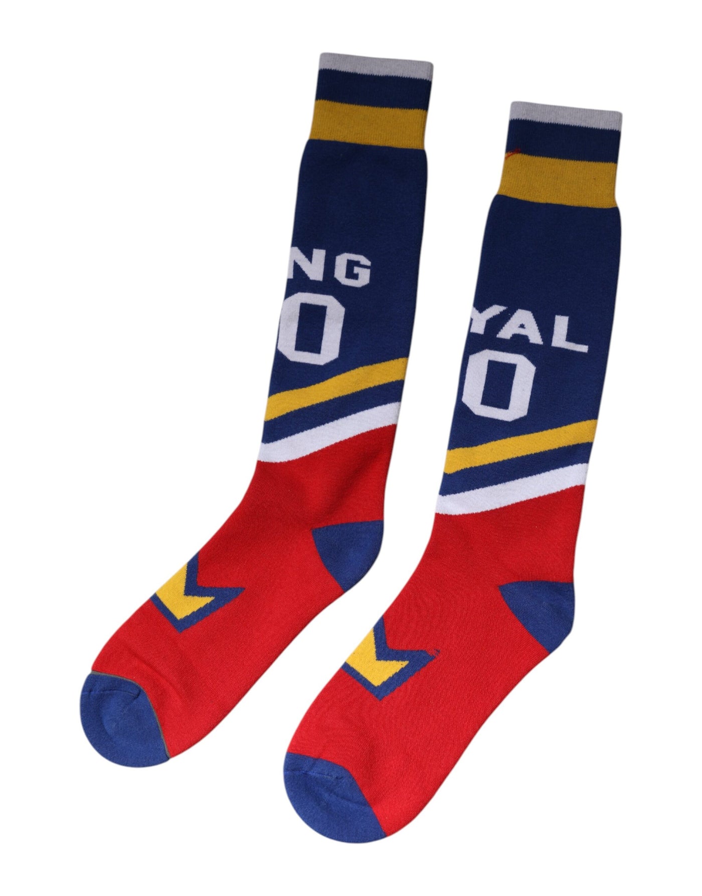 Dolce & Gabbana Multicolor Cotton Stretch Over Calf Socken