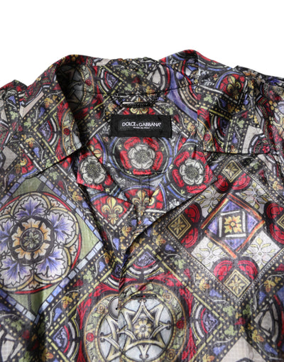 Dolce & Gabbana Multicolor Royal Bee Crown Trenchcoat Jacke