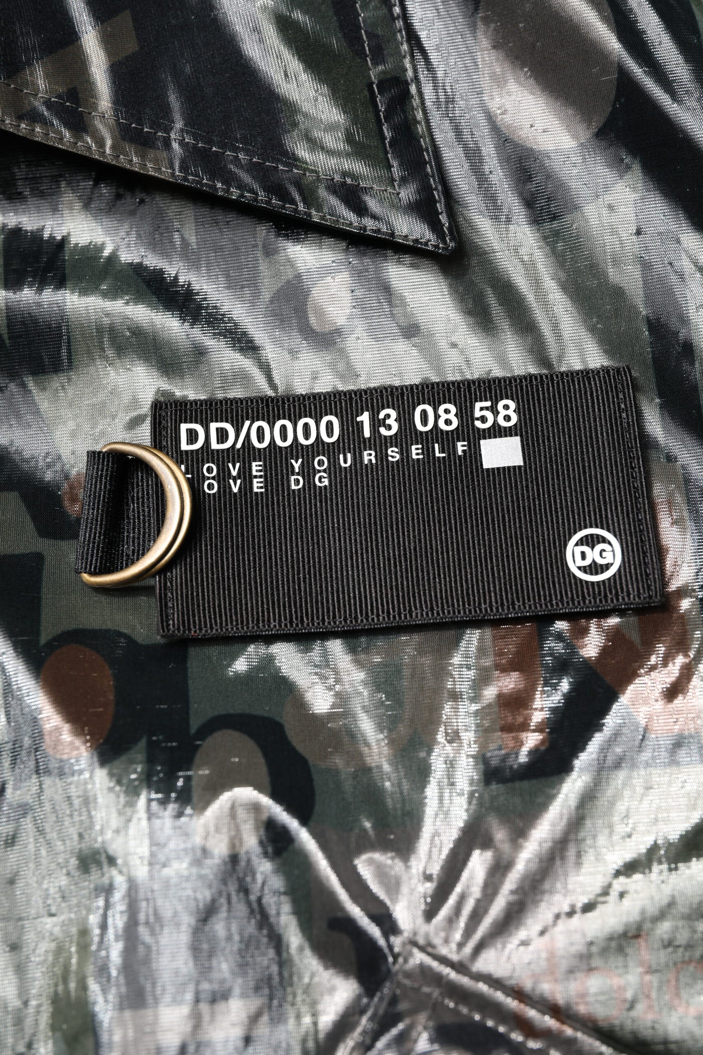 Dolce & Gabbana Grüne DG Logo Print Bomberjacke mit durchgehendem Reißverschluss