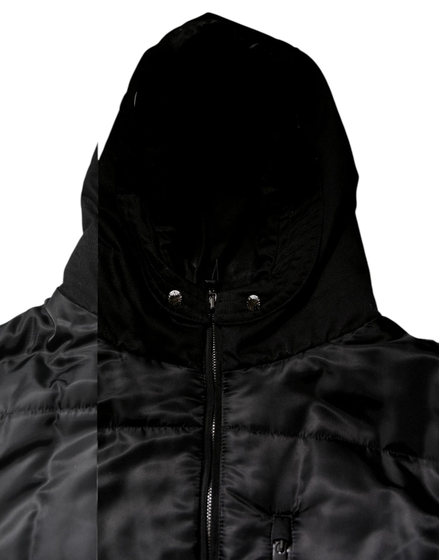 Dolce & Gabbana Schwarzer Kapuzen-Parka-Mantel Winterjacke