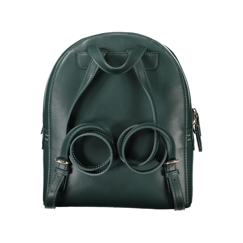 Mario Valentino Grüner Polyethylen-Rucksack für Frauen
