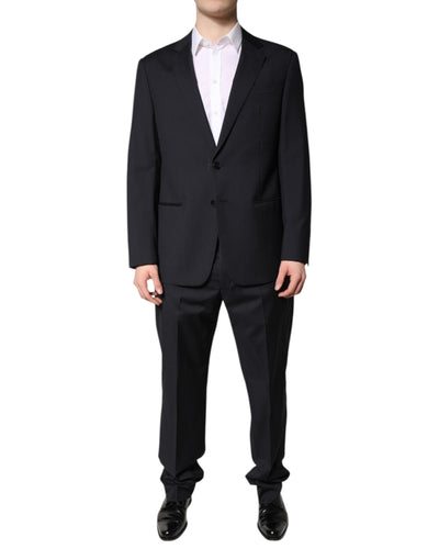 Emporio Armani Schwarzer einreihiger formeller 2-teiliger Anzug