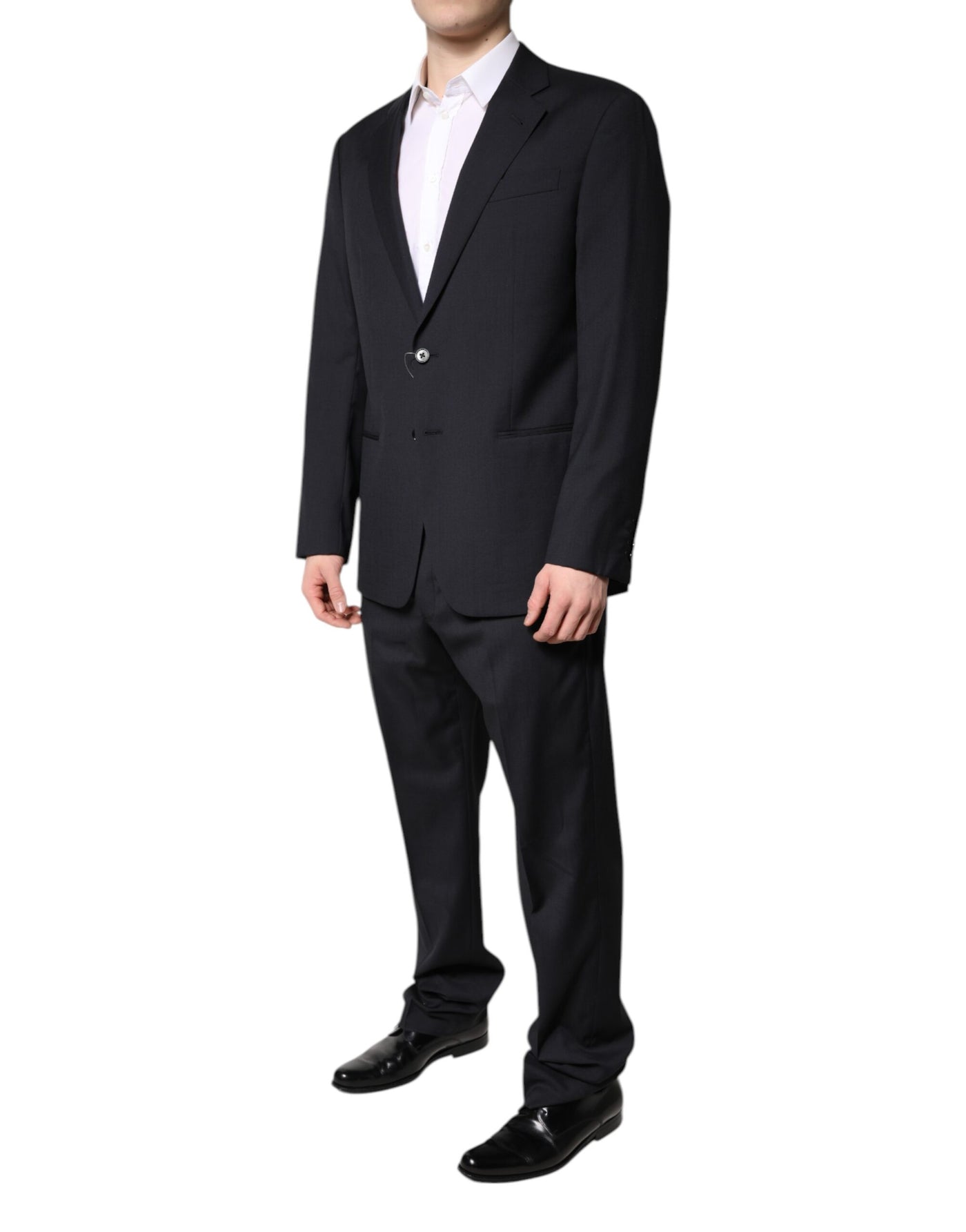 Emporio Armani Schwarzer einreihiger formeller 2-teiliger Anzug