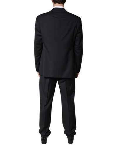 Emporio Armani Schwarzer einreihiger formeller 2-teiliger Anzug