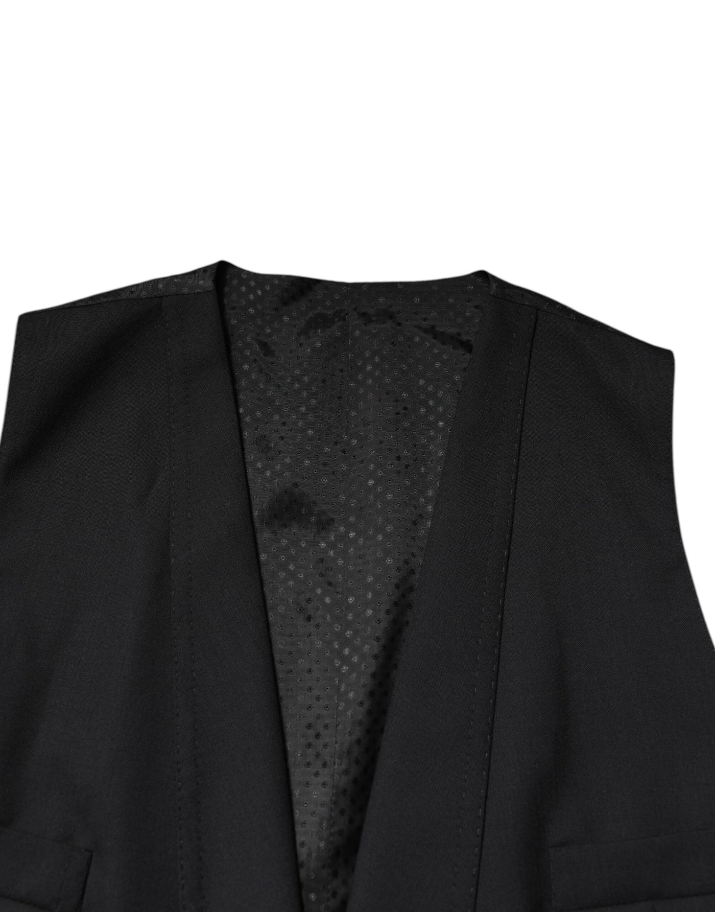Dolce & Gabbana Schwarzer einreihiger formeller Blazer mit Weste