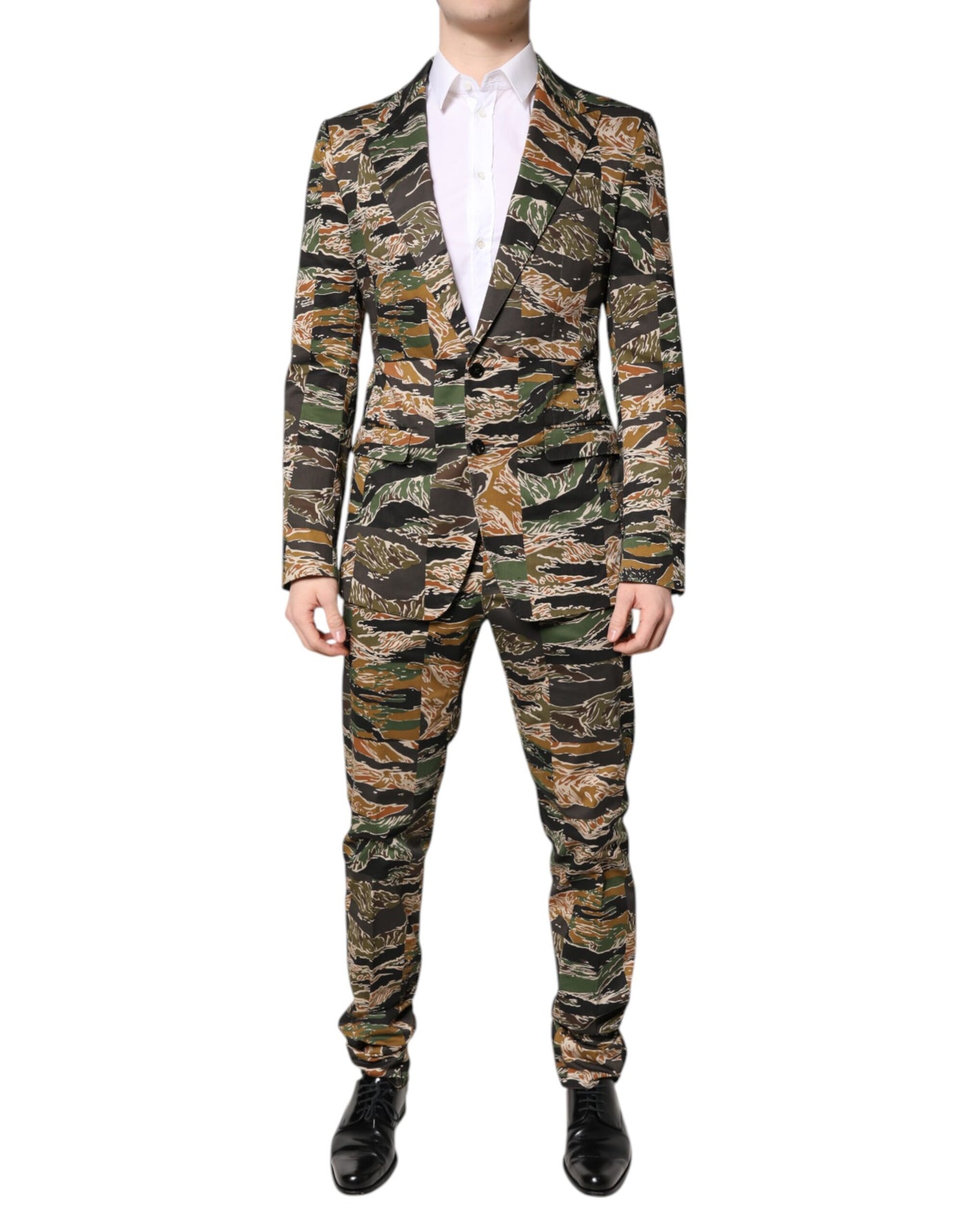 Dolce & Gabbana Multicolor TAORMINA Einreihiger 2-teiliger Anzug