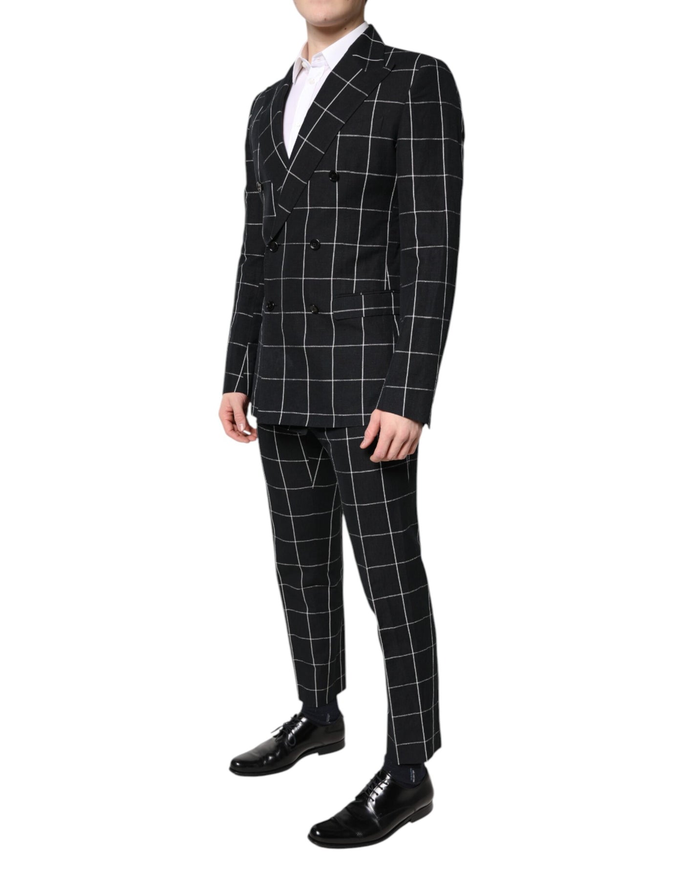Dolce & Gabbana Schwarzer TAORMINA Zweireiher 2 Stück Anzug