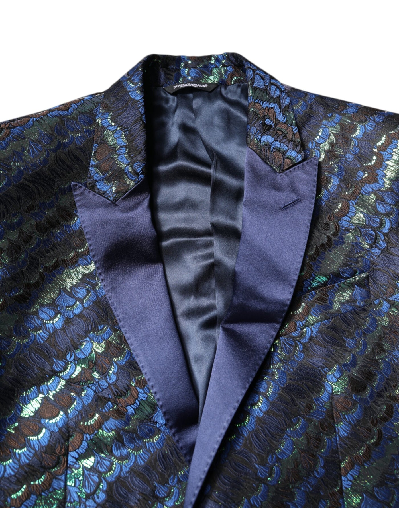 Dolce & Gabbana Multicolor Polyester Jacquard 2 Stück Anzug