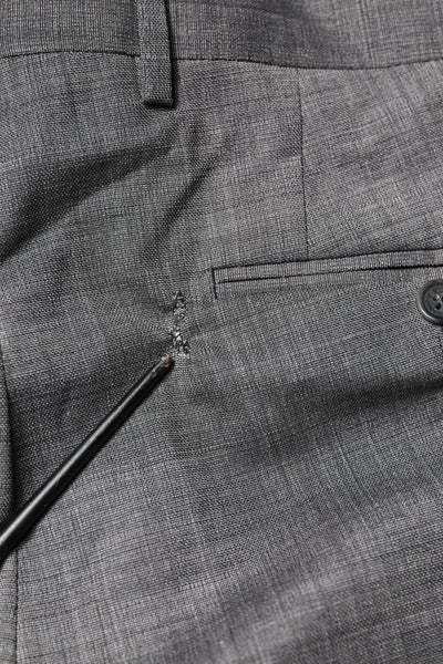 Dolce & Gabbana Grauer einreihiger 2-teiliger Anzug aus Wolle
