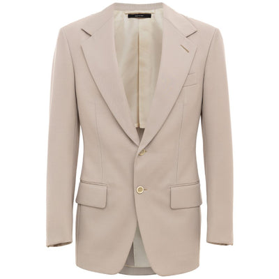 Tom Ford Beigefarbener Wollanzug &amp