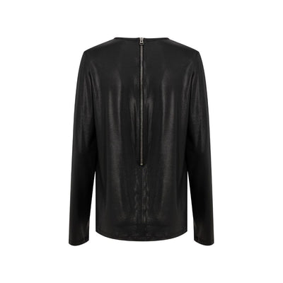 Tom Ford Schwarzes Viskose-Langarmshirt