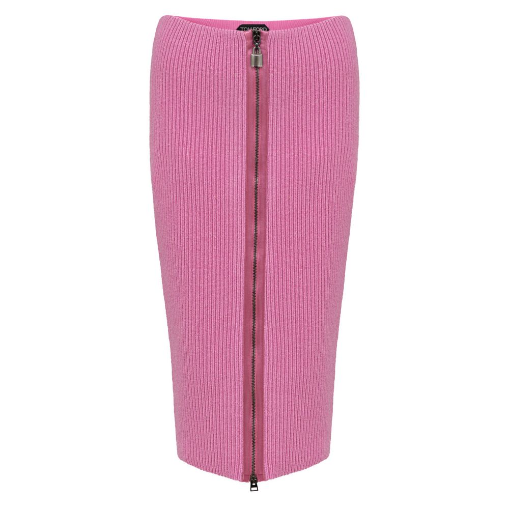 Tom Ford Midi aus rosa Wolle