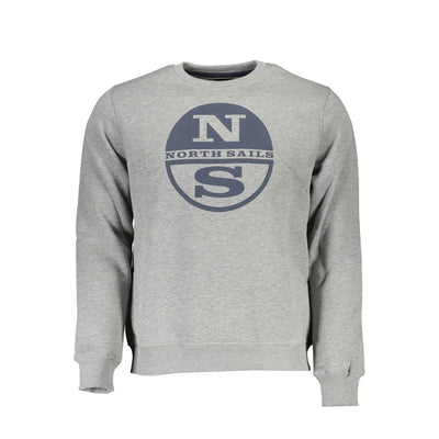 North Sails Grauer Baumwollpullover für Männer