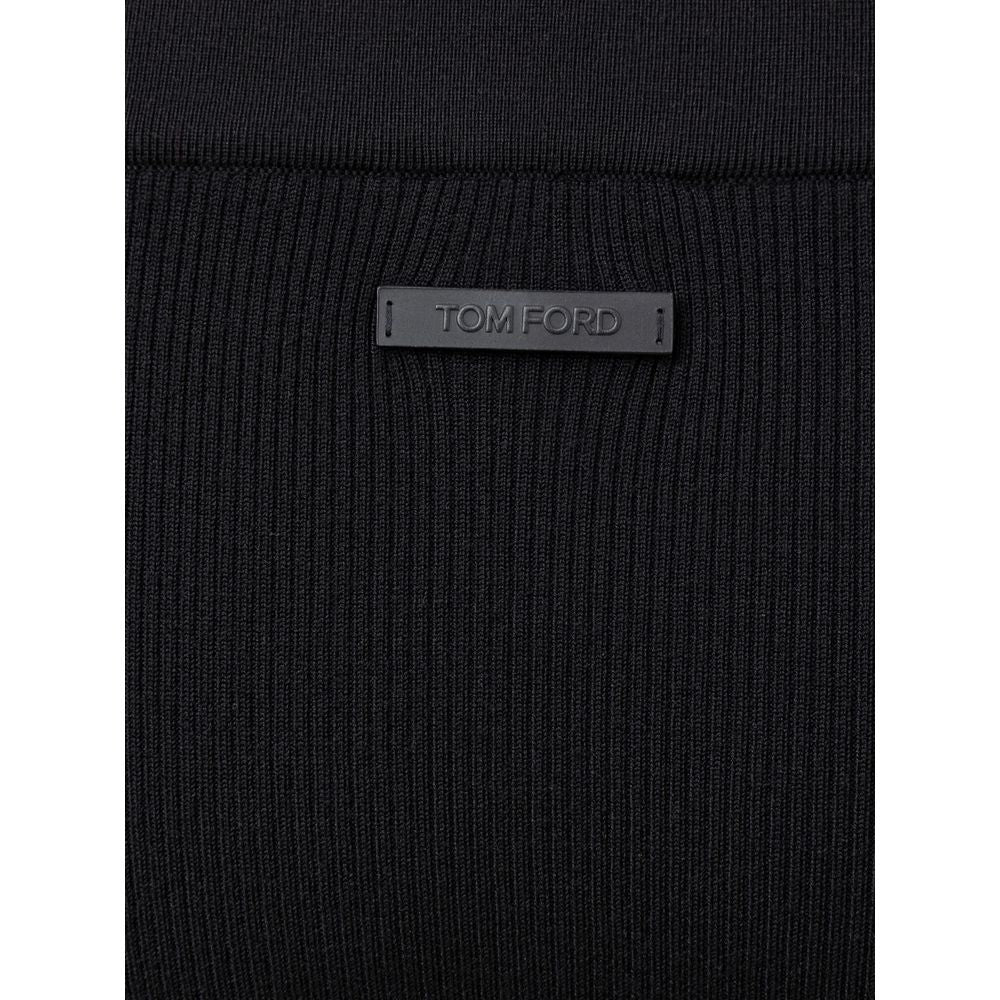 Tom Ford Schwarzer Kaschmir-Midi