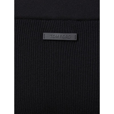 Tom Ford Schwarzer Kaschmir-Midi
