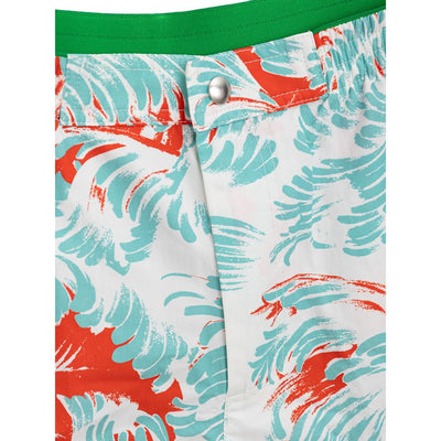 Bottega Veneta Weiße Polyamid-Badeshorts