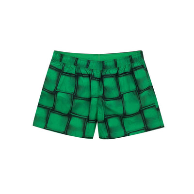 Bottega Veneta Grüne Polyamid-Badeshorts