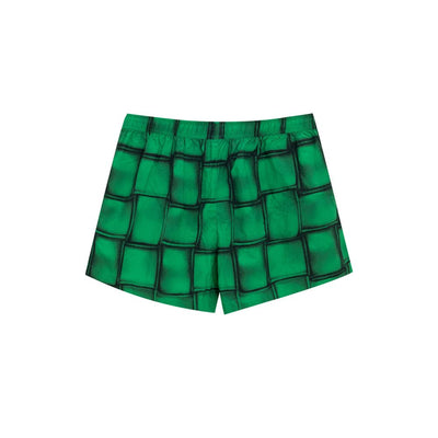 Bottega Veneta Grüne Polyamid-Badeshorts