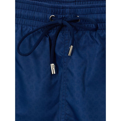 Canali Blaue Polyester-Badeshorts
