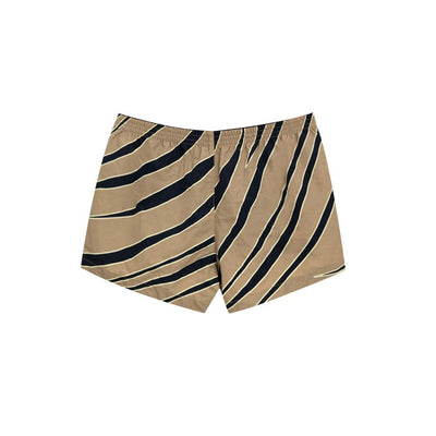 Bottega Veneta Beigefarbene Polyamid-Badeshorts