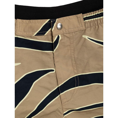 Bottega Veneta Beigefarbene Polyamid-Badeshorts
