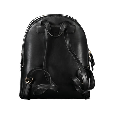 Mario Valentino Schwarzer Polyethylen-Rucksack für Frauen
