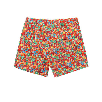 Isaia Rote Polyester-Badeshorts
