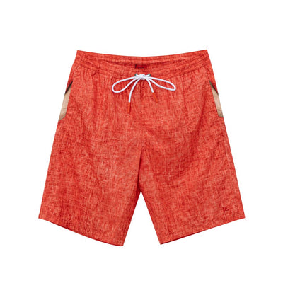 Isaia Rote Polyester-Badeshorts