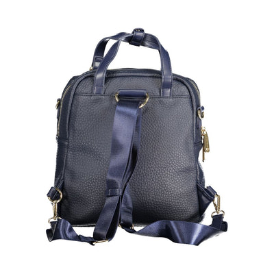 Mario Valentino Blauer Polyethylen-Rucksack für Frauen