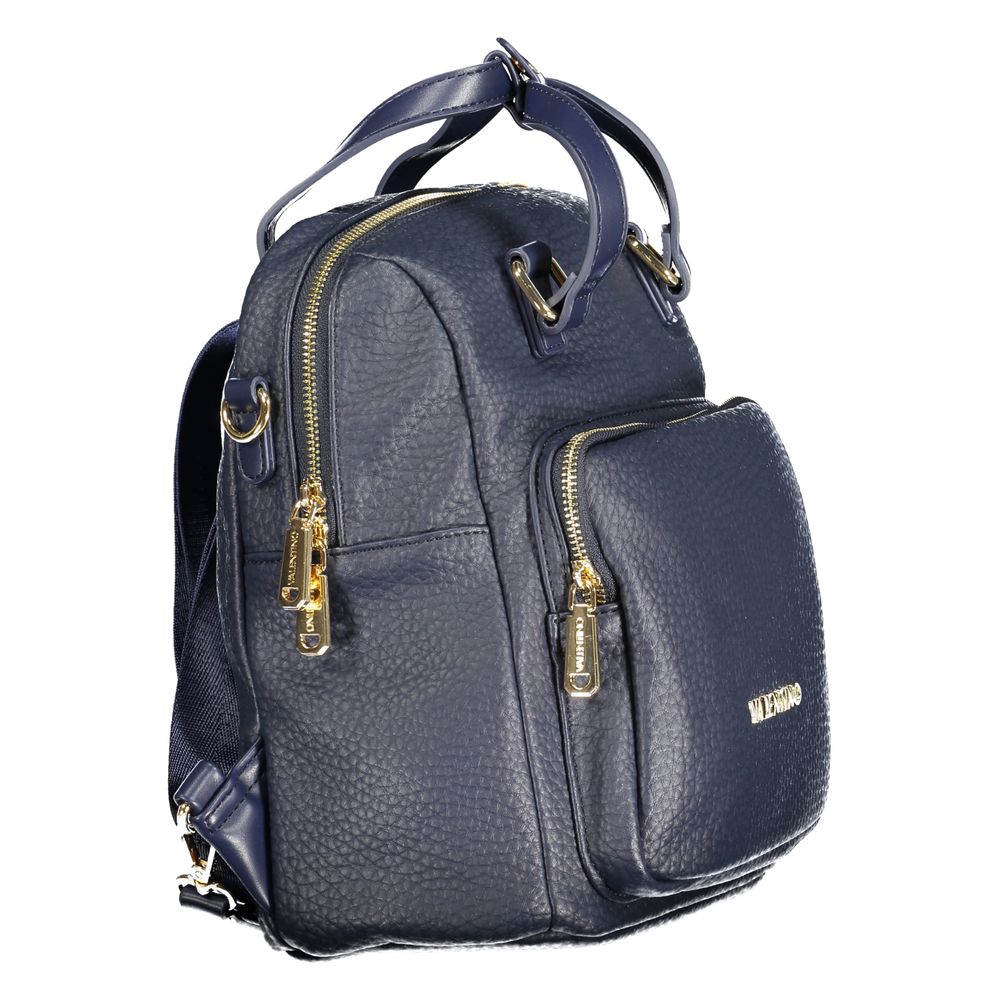 Mario Valentino Blauer Polyethylen-Rucksack für Frauen