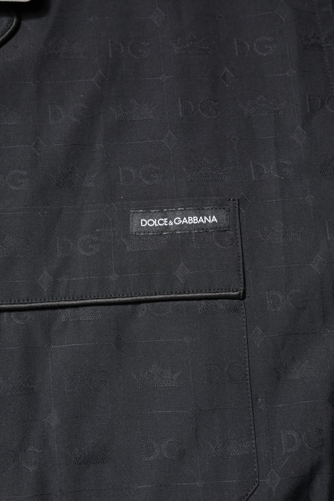 Dolce & Gabbana Schwarzer Baumwoll-Pyjama für Männer Schlafanzug