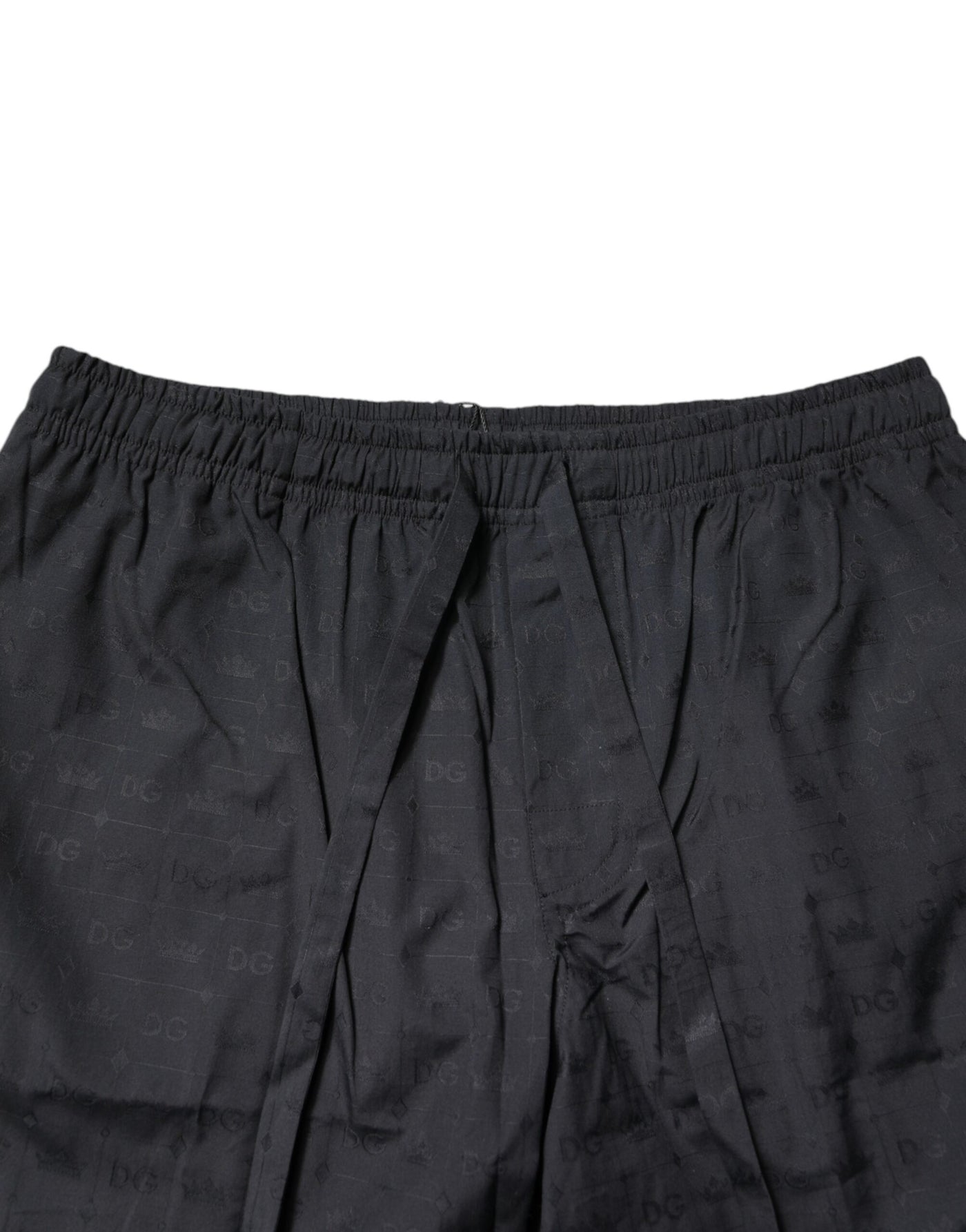 Dolce & Gabbana Schwarzer Baumwoll-Pyjama für Männer Schlafanzug