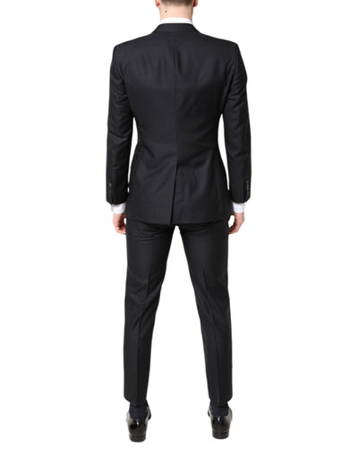 Dolce & Gabbana Blauer MARTINI Wolle Formal 3 Stück Anzug