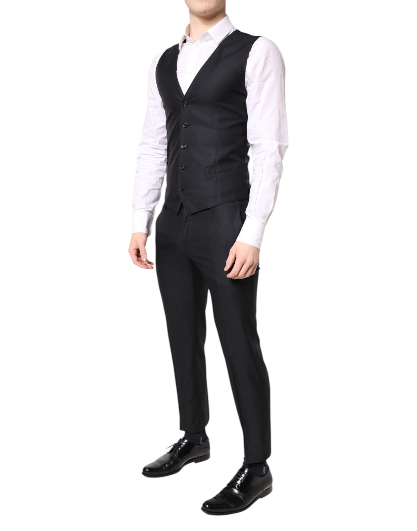 Dolce & Gabbana Blauer MARTINI Wolle Formal 3 Stück Anzug