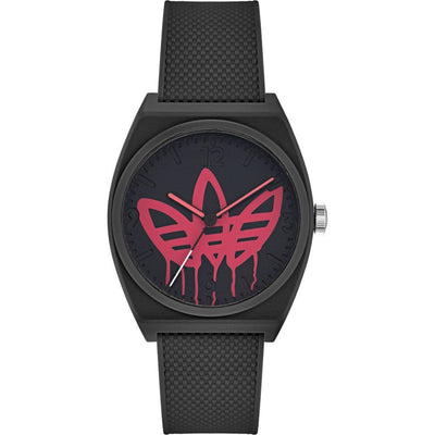 Adidas Schwarze Synthetikuhr