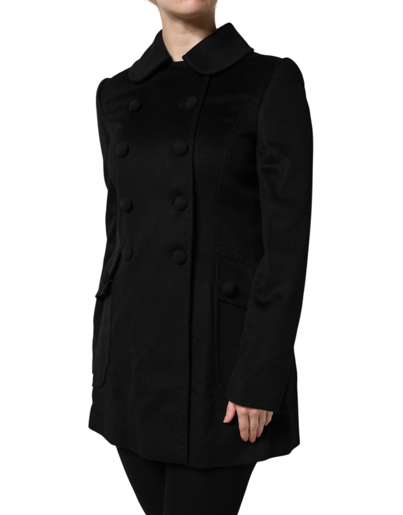 Dolce & Gabbana Schwarze Sartoria Italiano Blazer Jacke aus Wolle