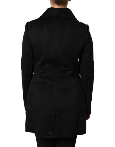 Dolce & Gabbana Schwarze Sartoria Italiano Blazer Jacke aus Wolle