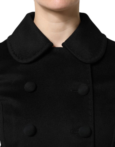 Dolce & Gabbana Schwarze Sartoria Italiano Blazer Jacke aus Wolle