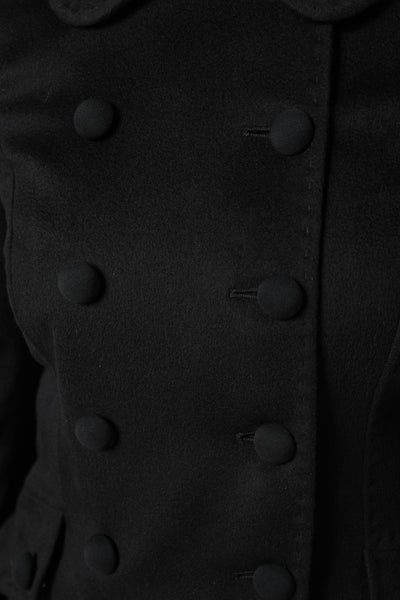 Dolce & Gabbana Schwarze Sartoria Italiano Blazer Jacke aus Wolle